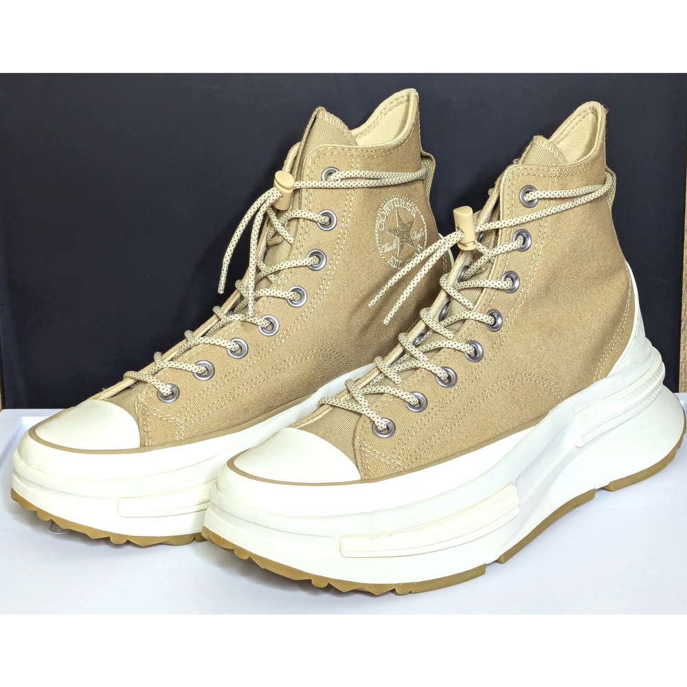 Converse Shoes Mens 8 Beige Run Star Legacy CX High Top Platform Unisex Sneaker